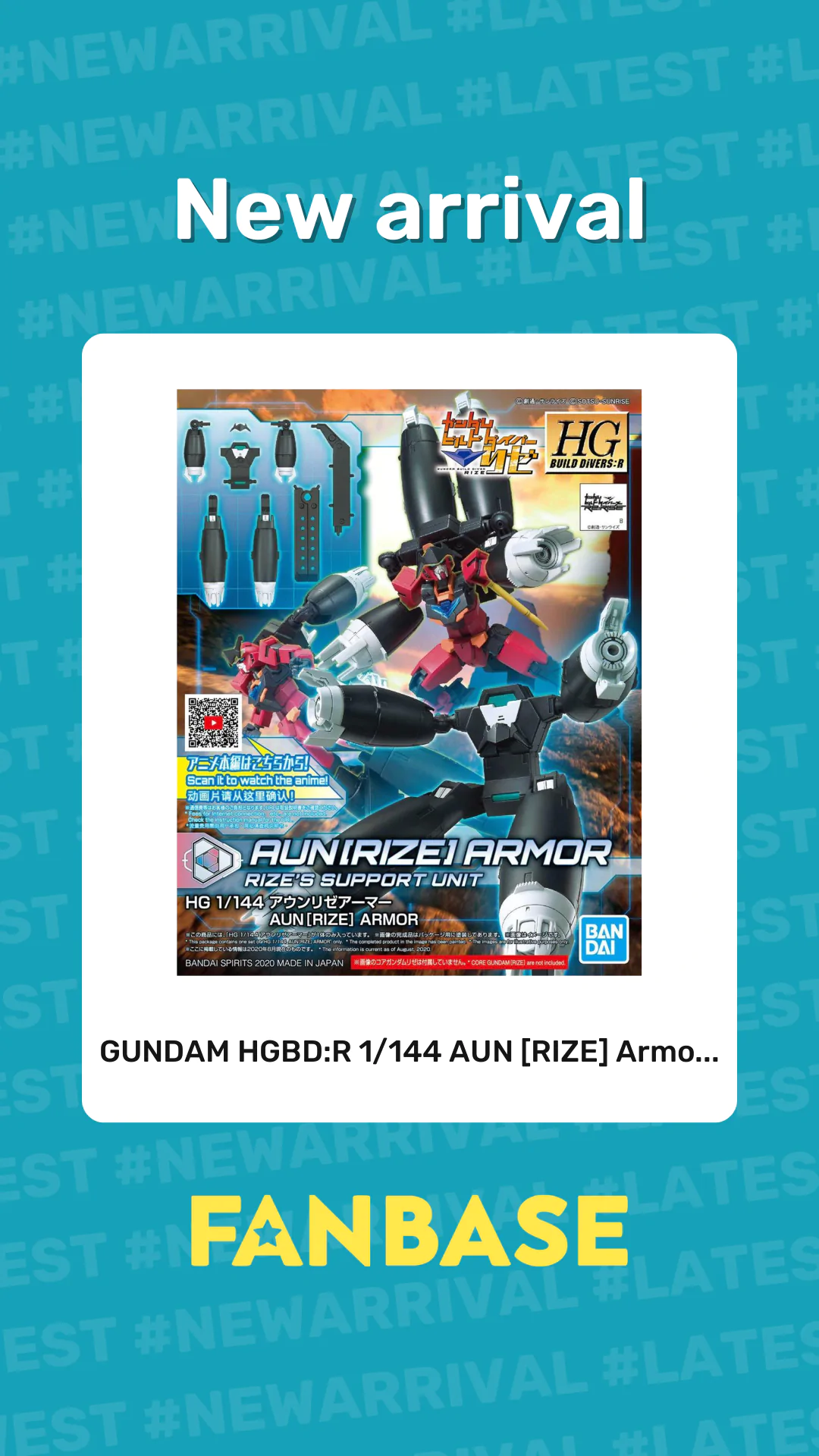 New arrival: GUNDAM HGBD:R 1/144 AUN [RIZE] Armo...