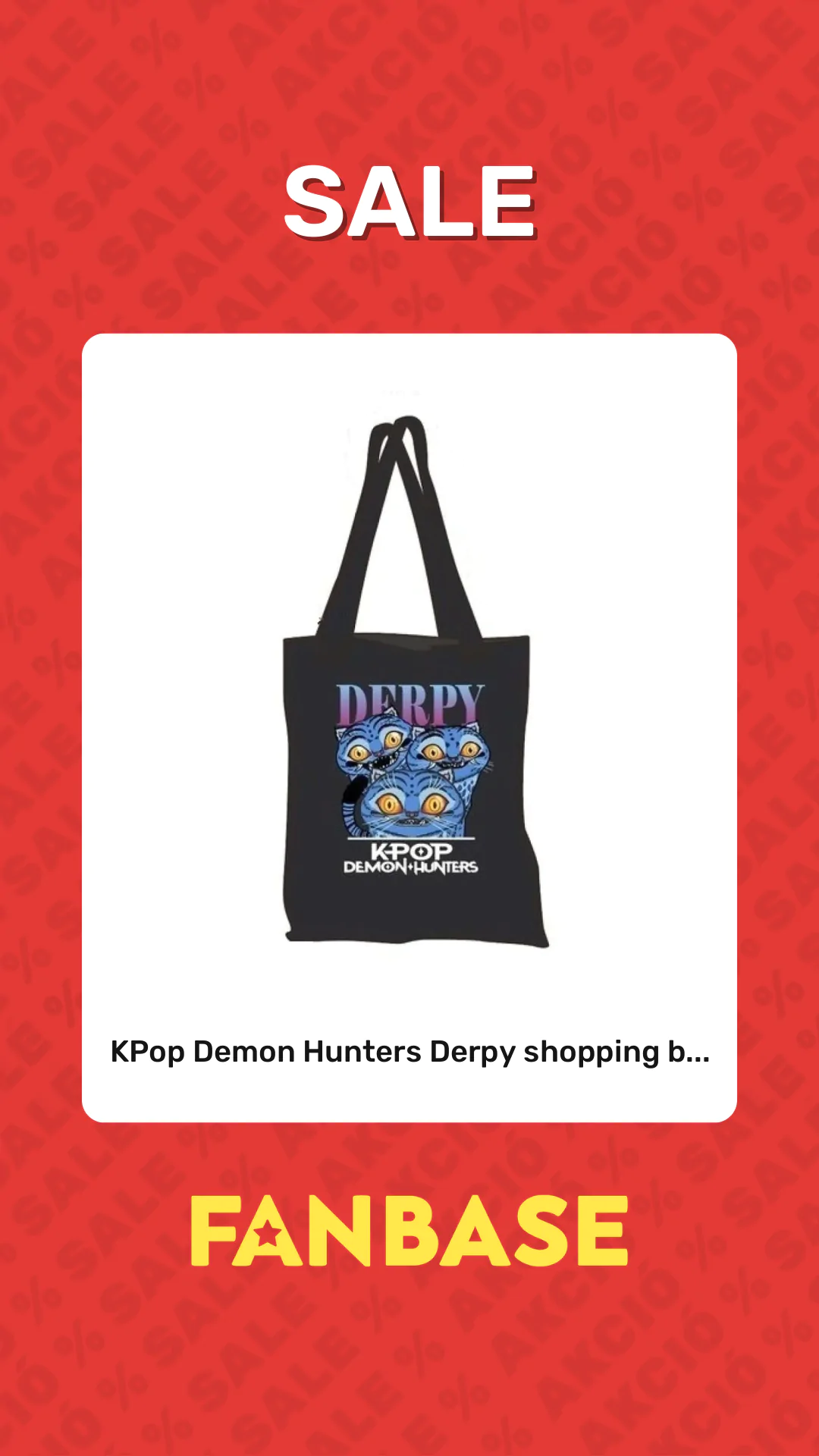 Sale: KPop Demon Hunters Derpy shopping b...