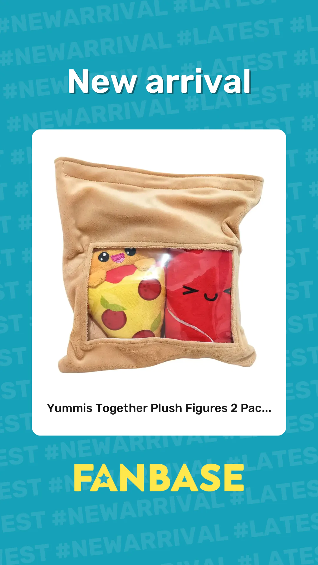 New arrival: Yummis Together Plush Figures 2 Pac...