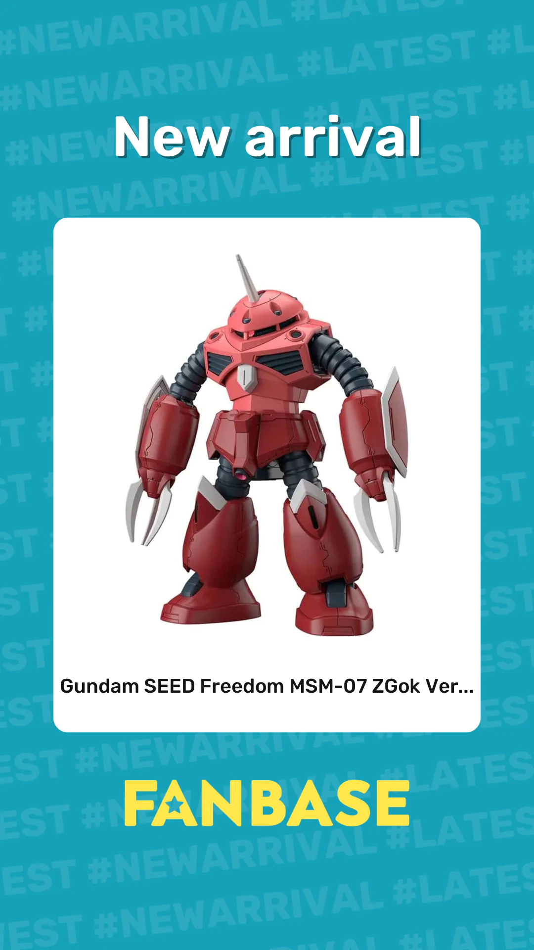 New arrival: Gundam SEED Freedom MSM-07 ZGok Ver...