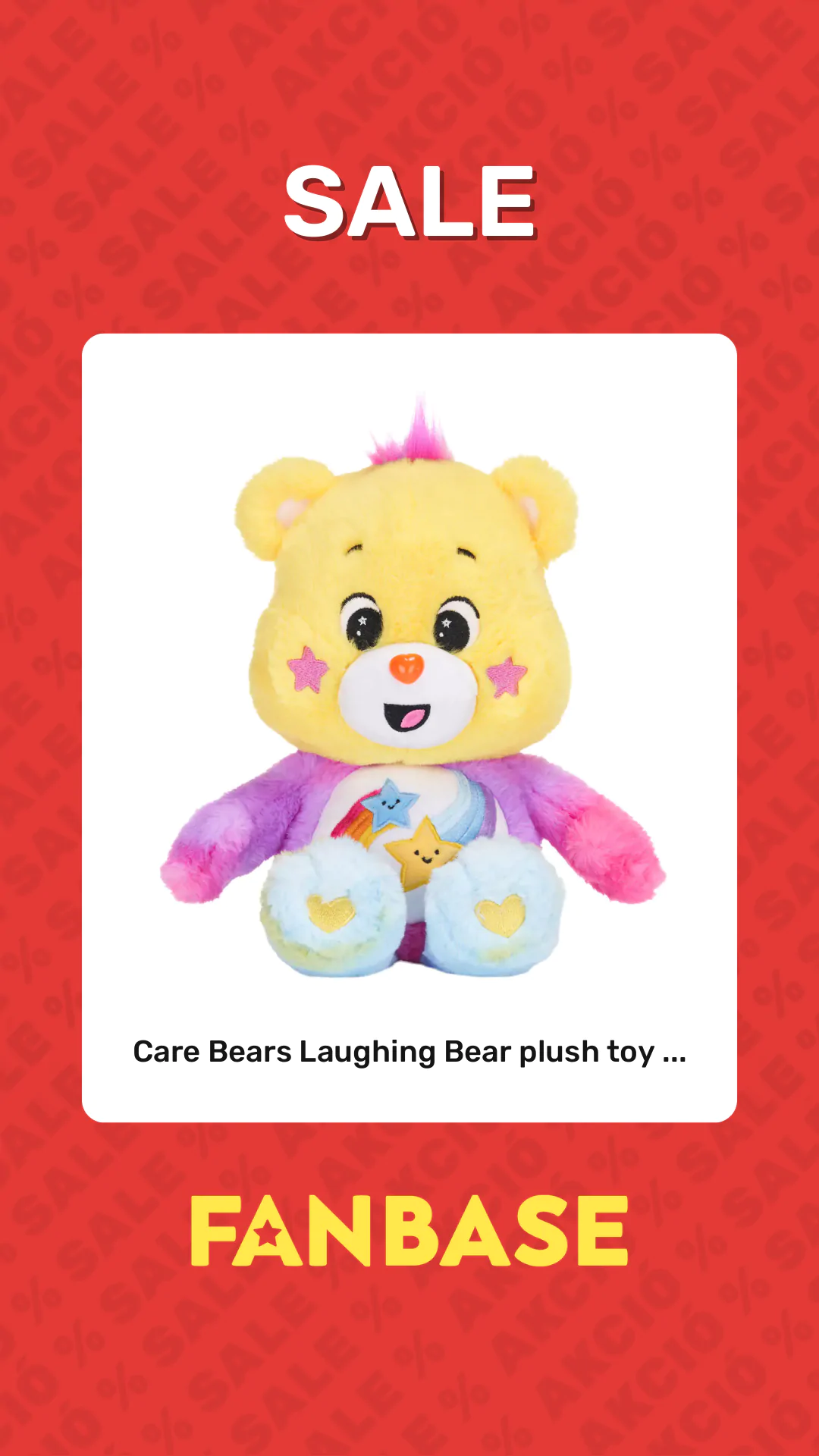Sale: Care Bears Laughing Bear plush toy ...
