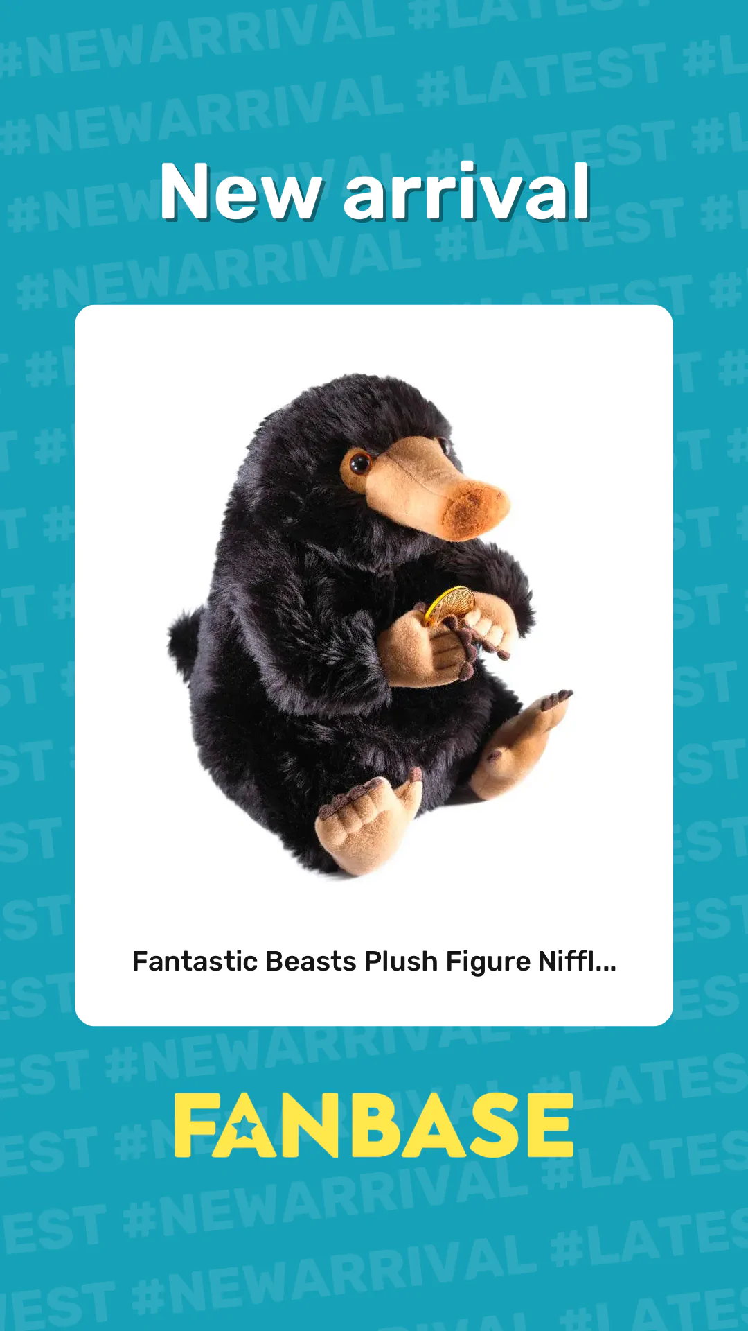 New arrival: Fantastic Beasts Plush Figure Niffl...