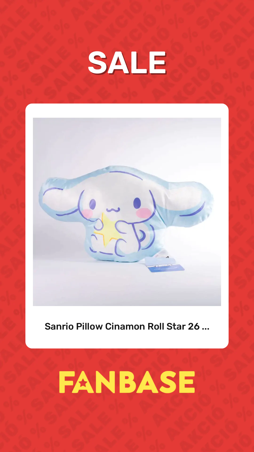 Sale: Sanrio Pillow Cinamon Roll Star 26 ...