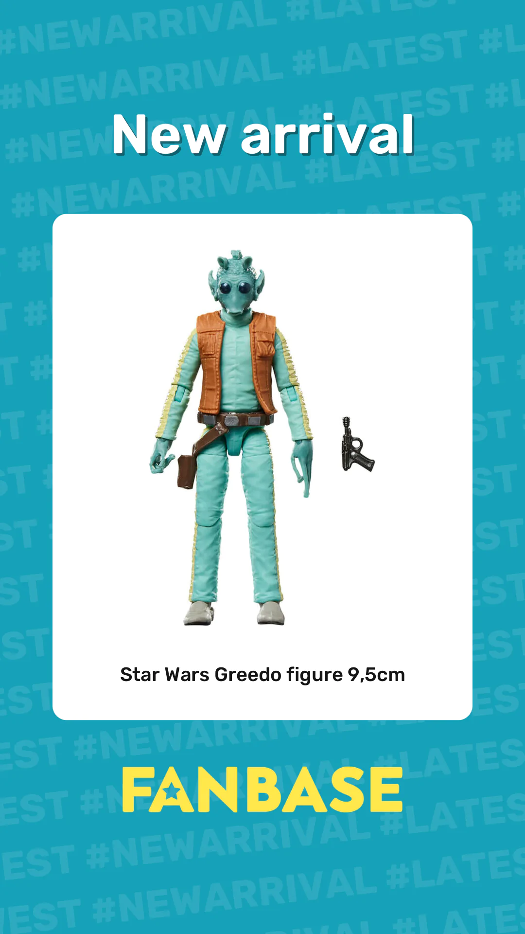 New arrival: Star Wars Greedo figure 9,5cm