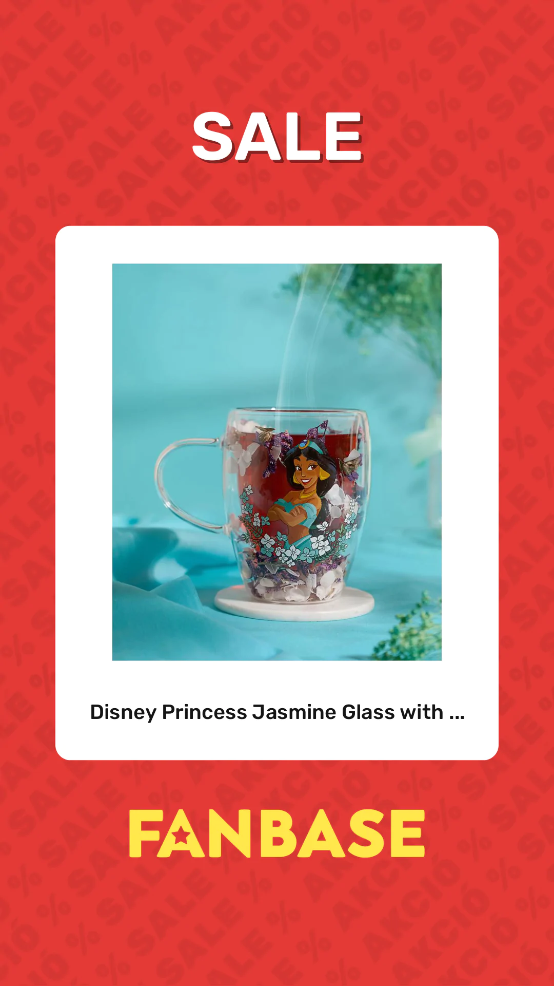 Sale: Disney Princess Jasmine Glass with ...