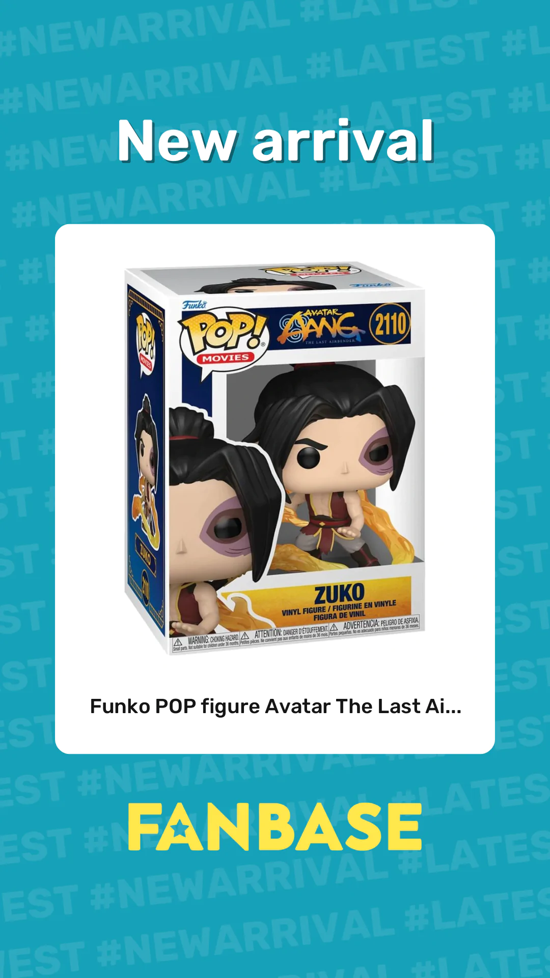 New arrival: Funko POP figure Avatar The Last Ai...
