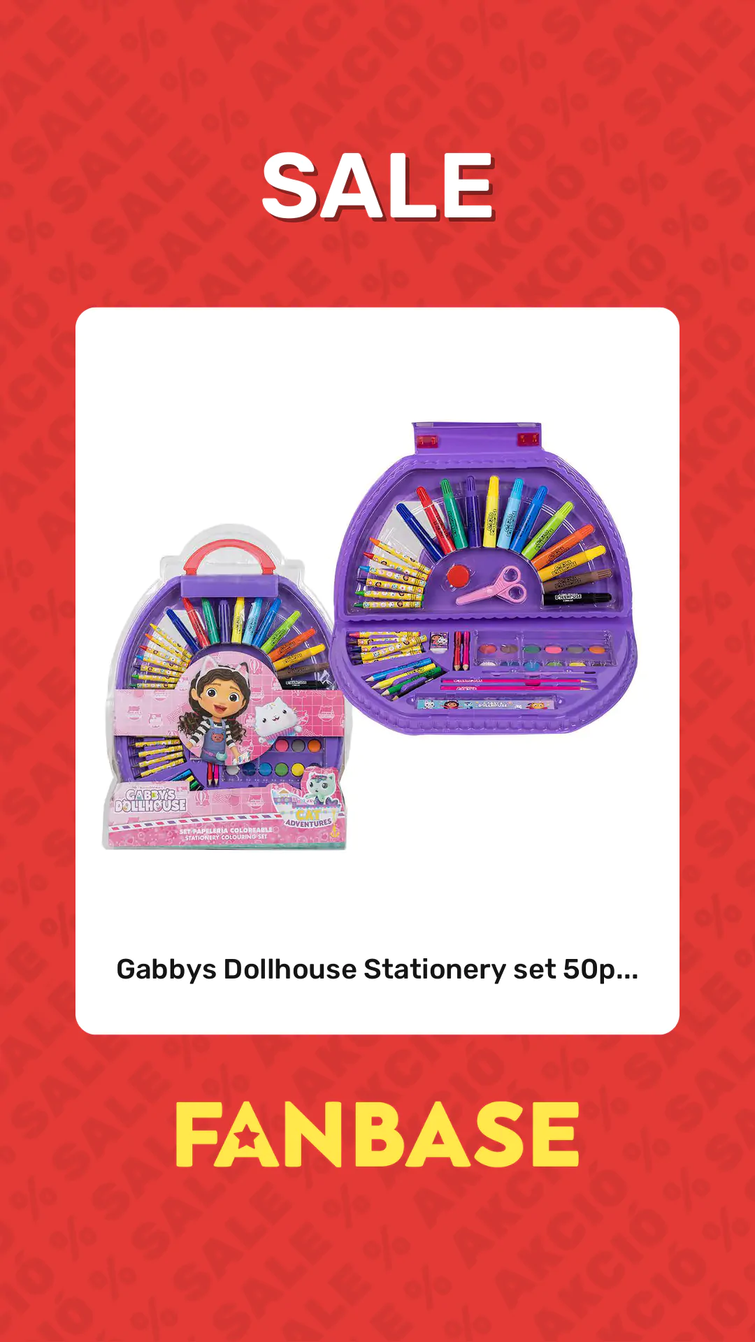 Sale: Gabbys Dollhouse Stationery set 50p...