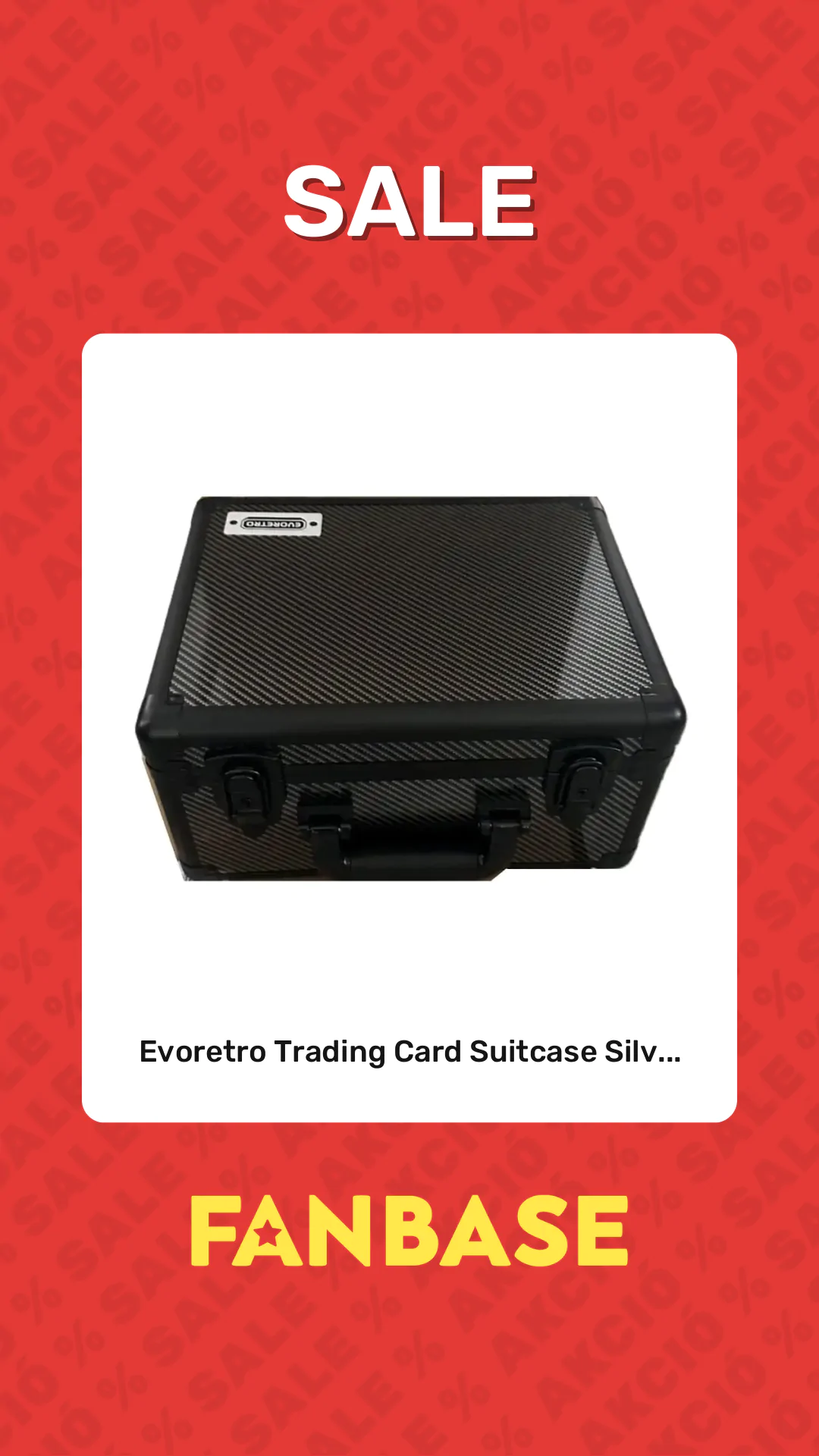 Sale: Evoretro Trading Card Suitcase Silv...