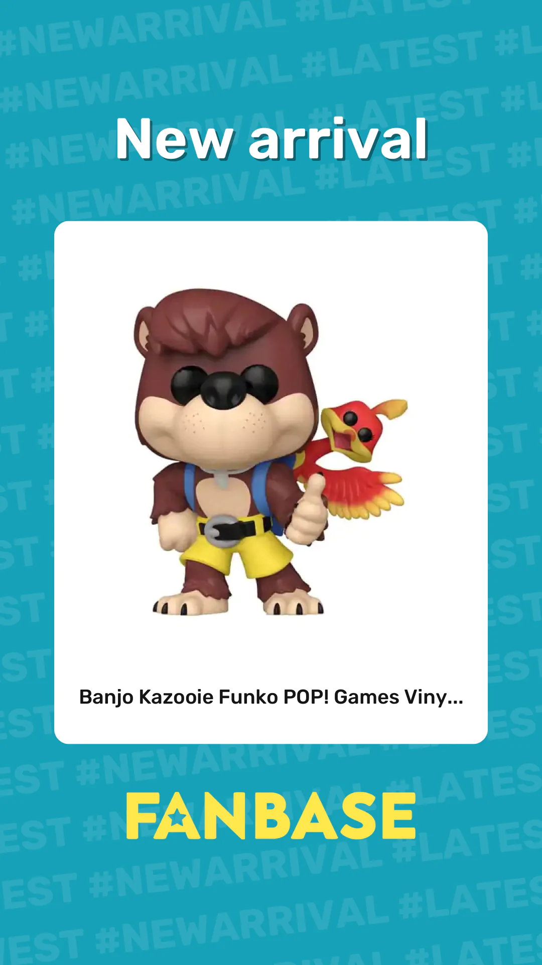 New arrival: Banjo Kazooie Funko POP! Games Viny...