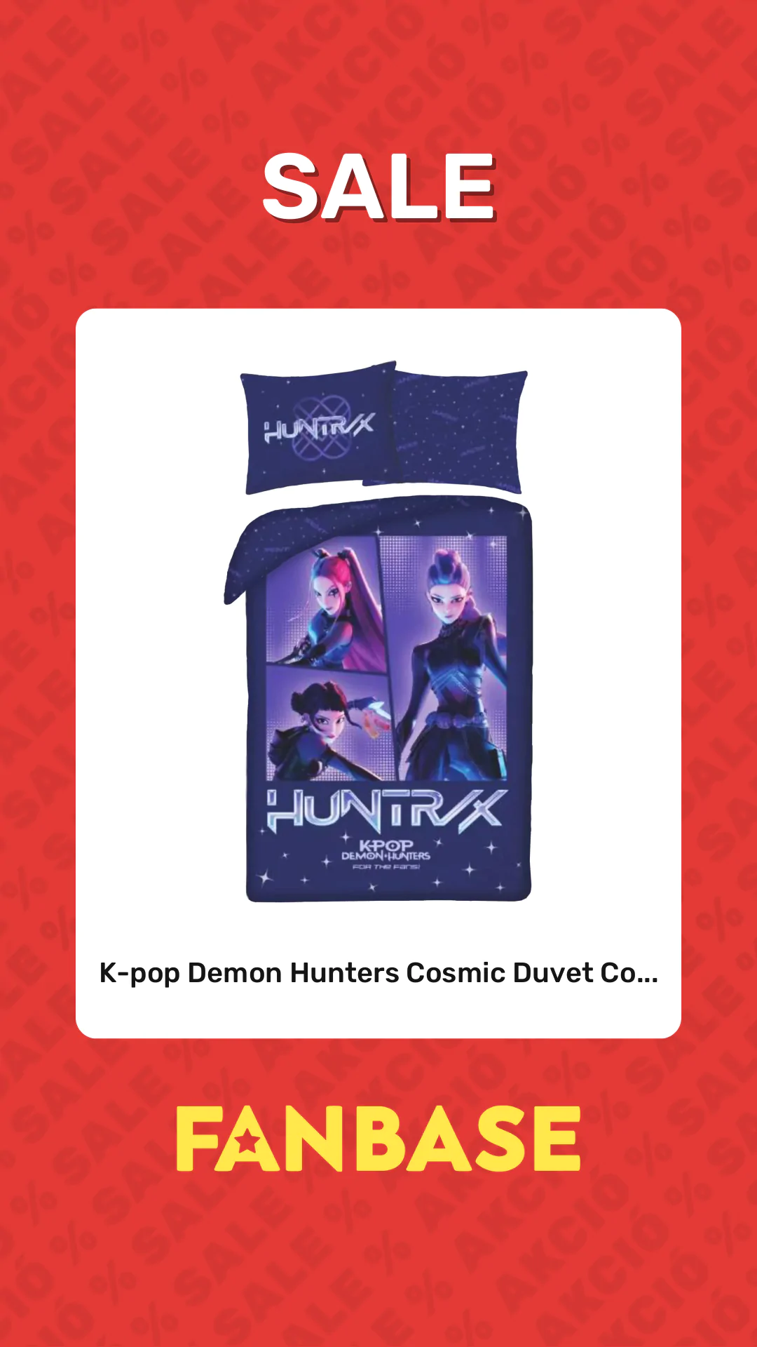 Sale: K-pop Demon Hunters Cosmic Duvet Co...