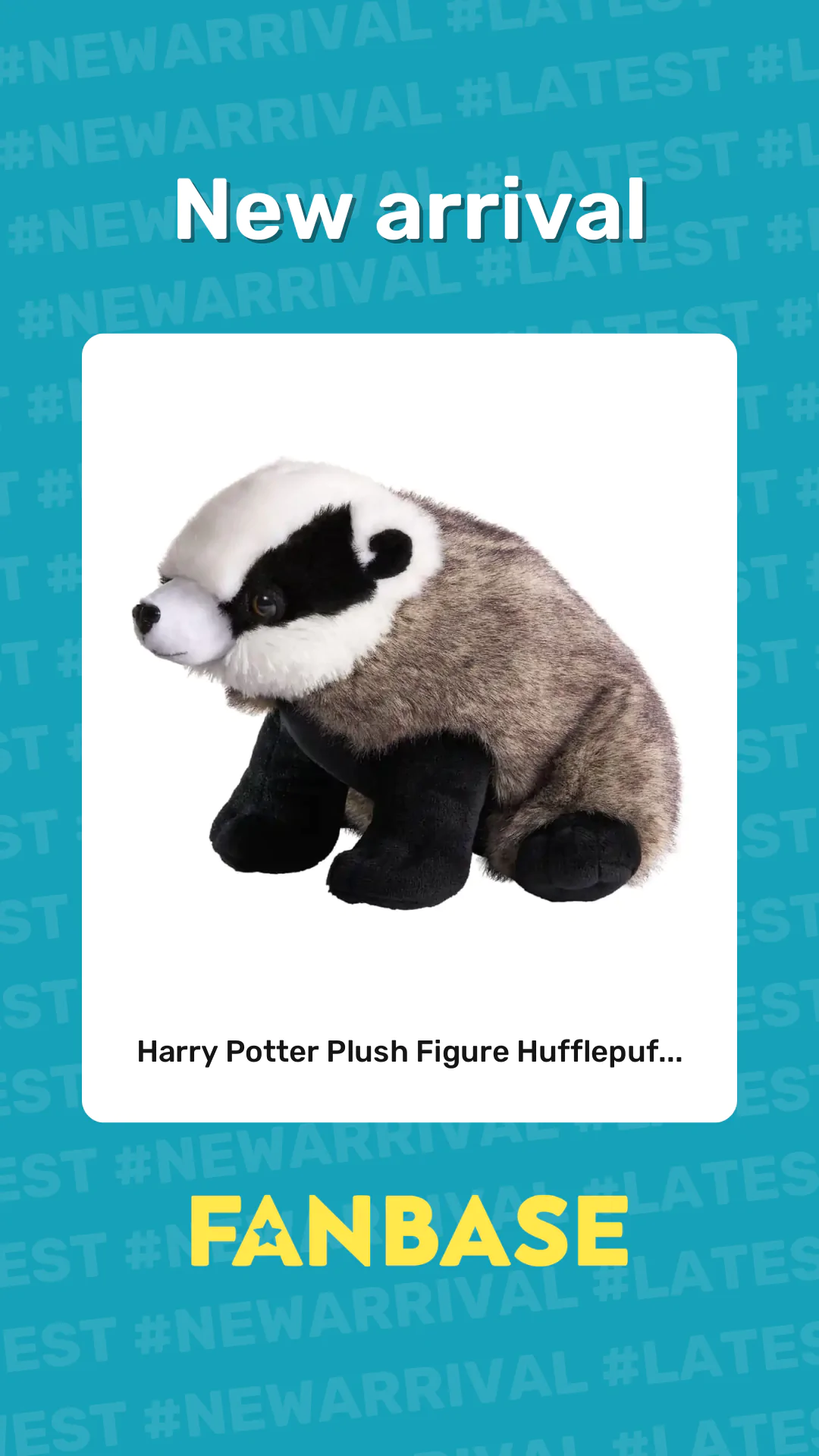 New arrival: Harry Potter Plush Figure Hufflepuf...