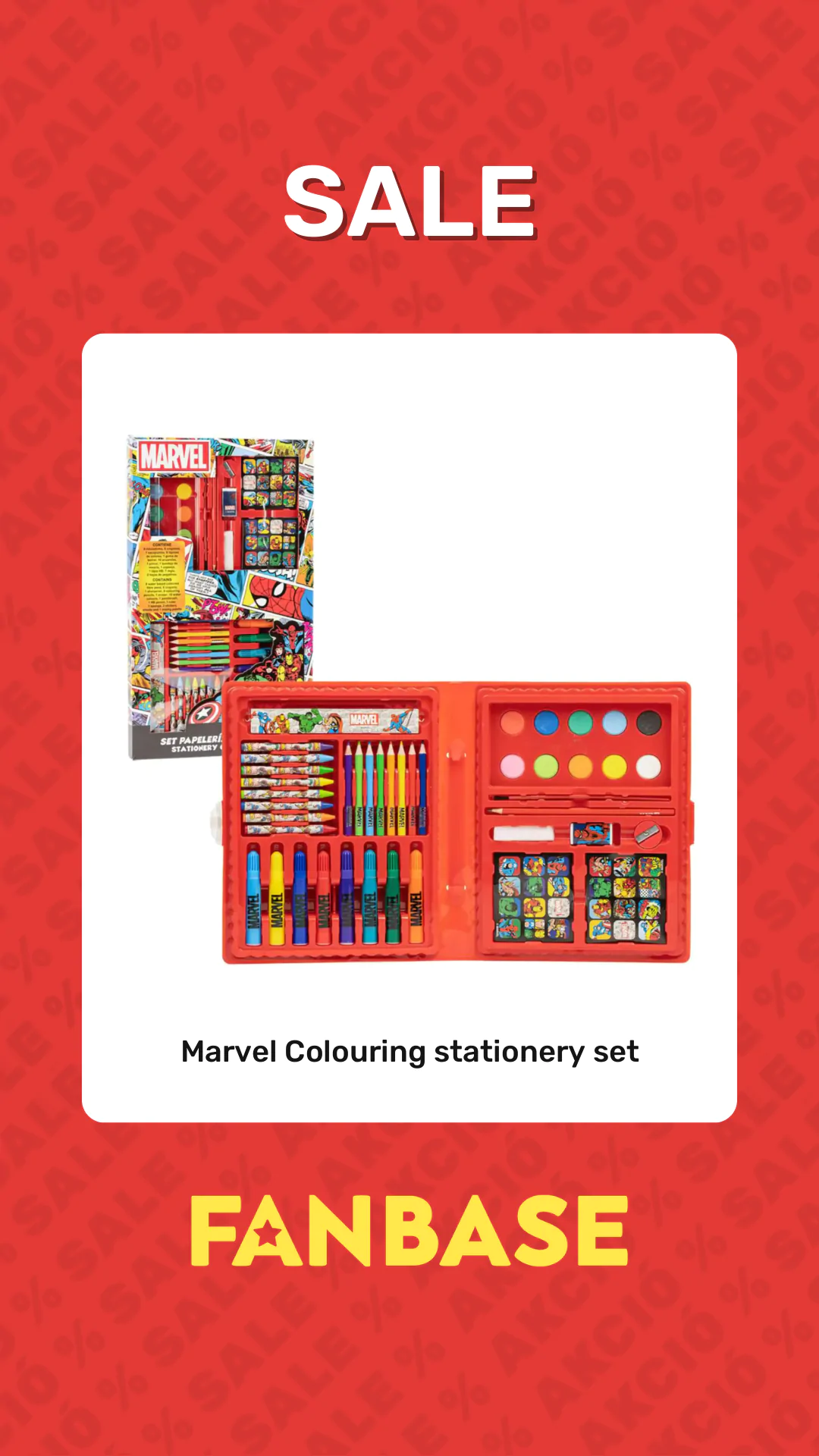 Sale: Marvel Colouring stationery set