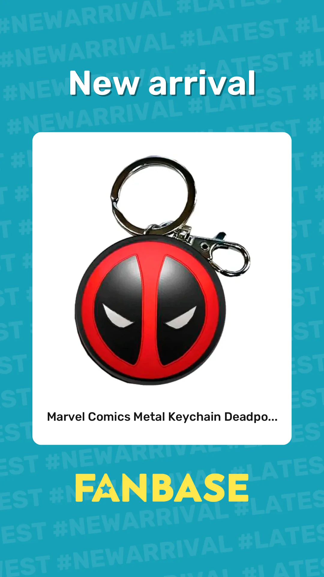 New arrival: Marvel Comics Metal Keychain Deadpo...