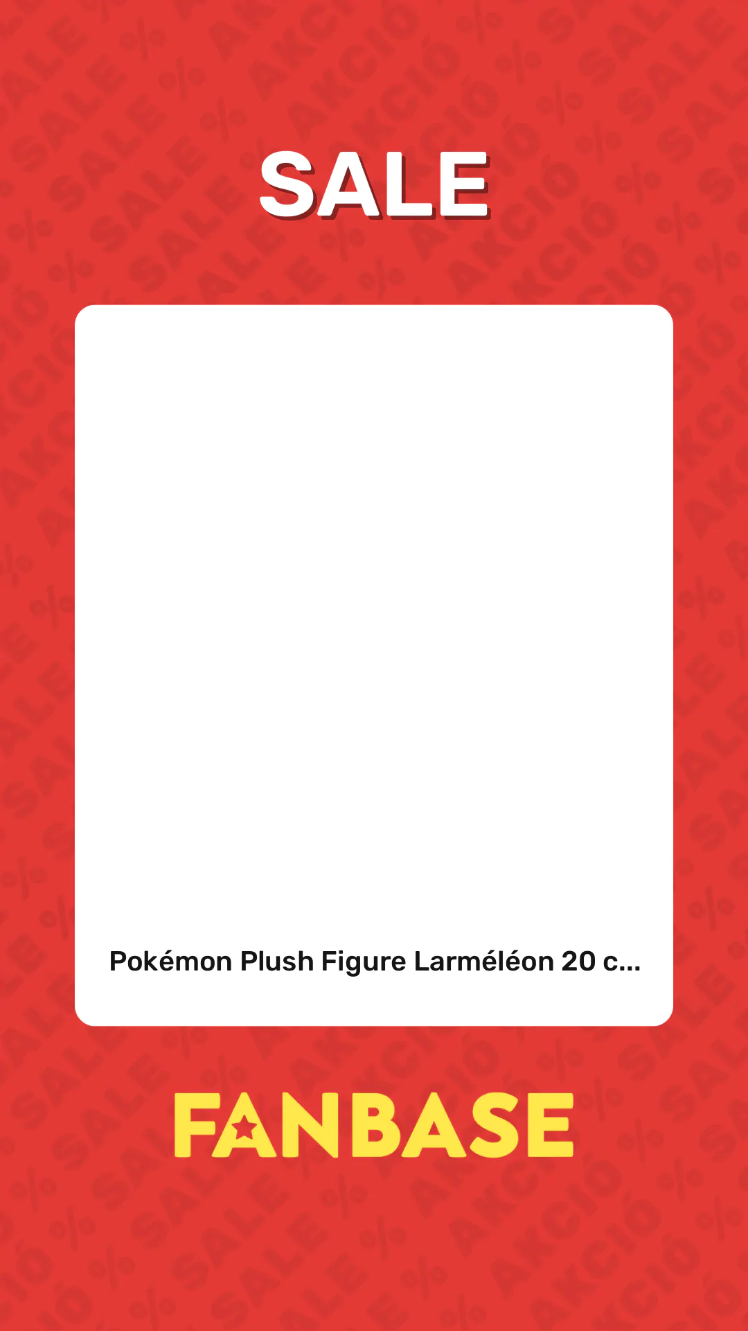 Sale: Pokémon Plush Figure Larméléon 20 c...