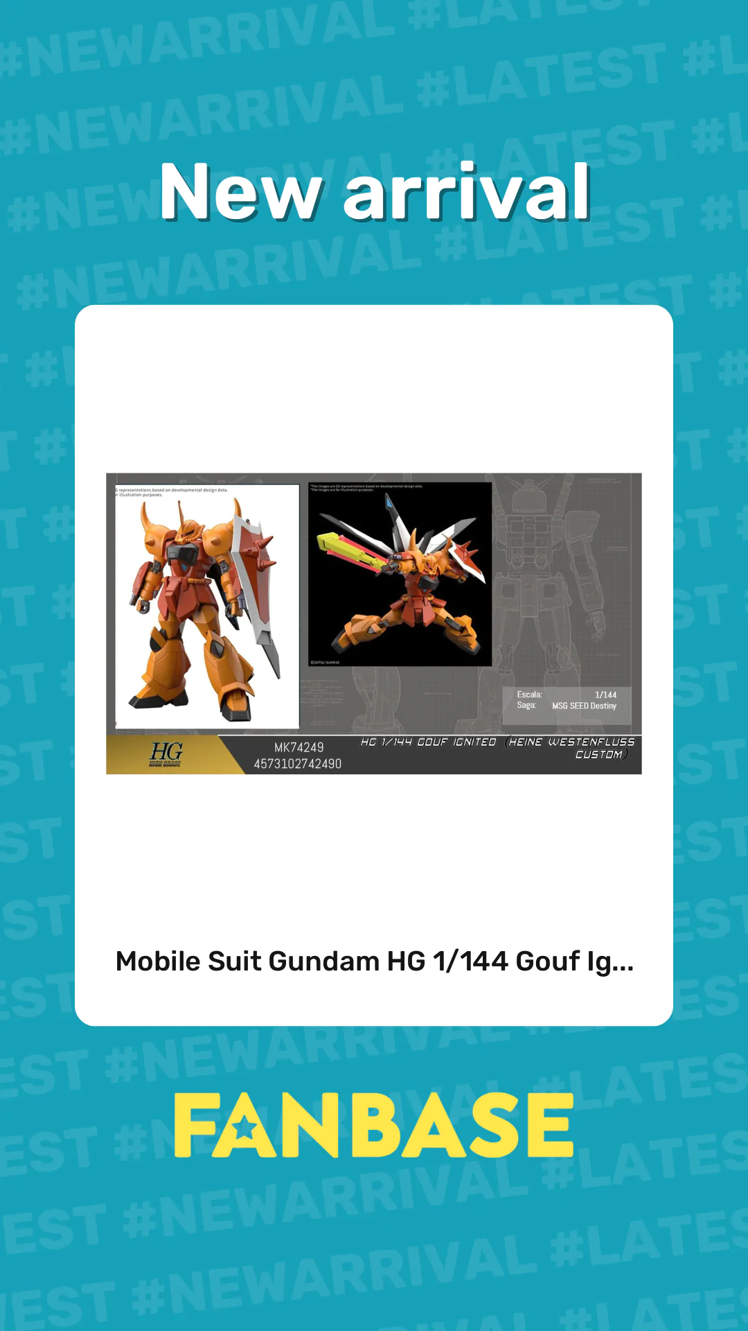 New arrival: Mobile Suit Gundam HG 1/144 Gouf Ig...