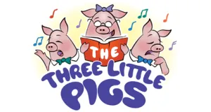 Three Little Pigs figures logo