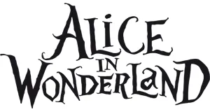 Alice's Adventures in Wonderland relief magnets logo
