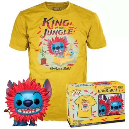 Disney Stitch Funko POP! & Tee Box Costume Simba termékfotója