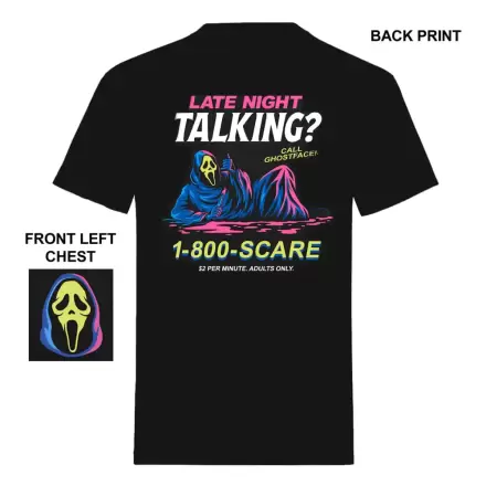 Scream T-Shirt Ghost Face Late Night Talking product photo