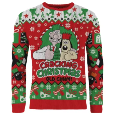 Wallace & Gromit Christmas Sweater Cracking Christmas Old Chum! product photo