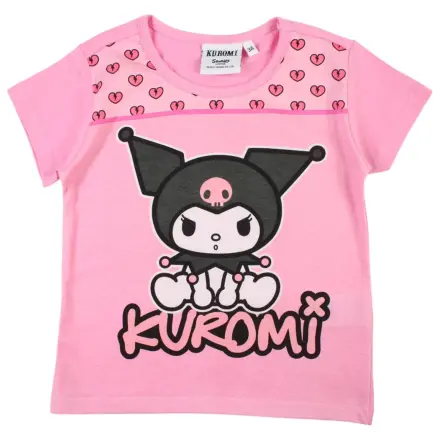Hello Kitty Kuromi Pink kids short-sleeved T-shirt, top  product photo