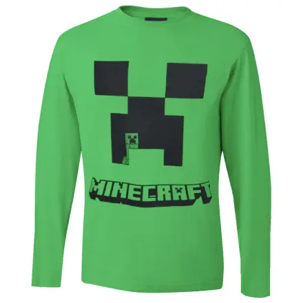 Minecraft Creeper Green Kids Long Sleeve T-Shirt, Top  product photo