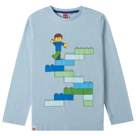 Lego Block Light Blue Kids' Long Sleeve T-Shirt, Top  product photo
