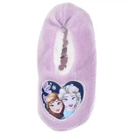 Disney Frozen Stars Purple Kids Winter Slippers  product photo