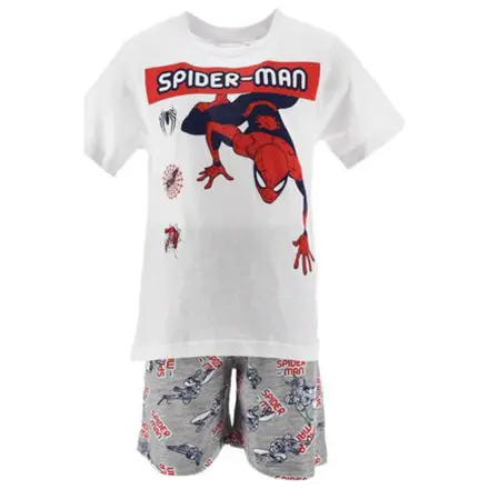 Spider-Man Climb White Kids Short Pajamas  product photo