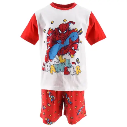 Spider-Man Wall Crawler Red Kids Short Pajamas product photo