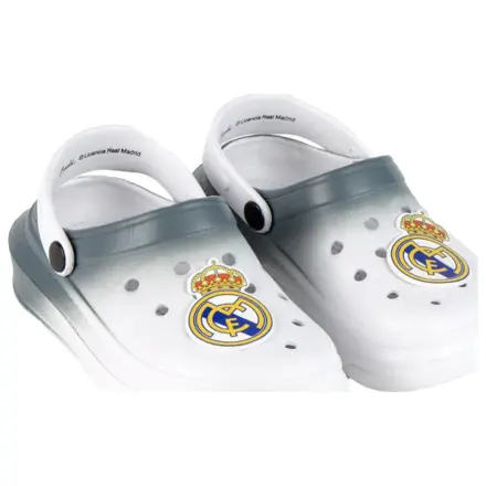 Real Madrid Coat of Arms White children's slippers, clog  product photo