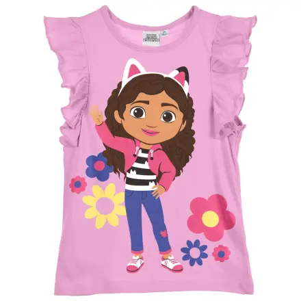 Gabi's Dollhouse Flowers Kids Short Sleeve T-Shirt, Top  product photo