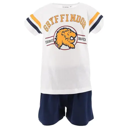 Harry Potter Gryffindor White Kids Short Pajamas  product photo