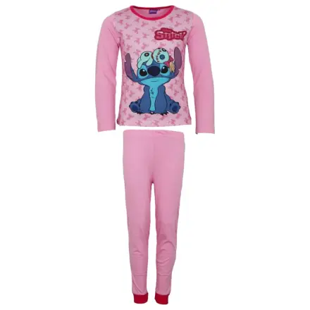 Stitch Scrump Light Pink Kids Long Pajamas  product photo