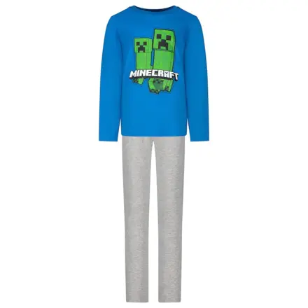 Minecraft TNT Blue Kids Long Pajamas product photo