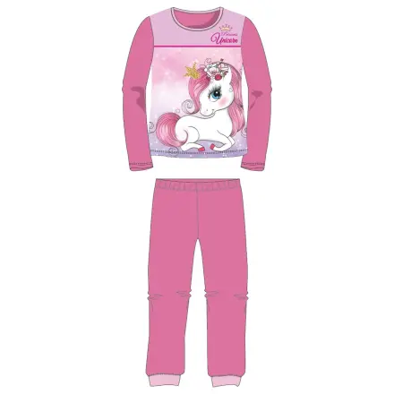 Unicorn Princess Pink Kids Long Pajamas  product photo