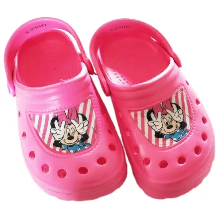 Disney Minnie Peek-a-Bow Pink Kids Clog Slippers product photo