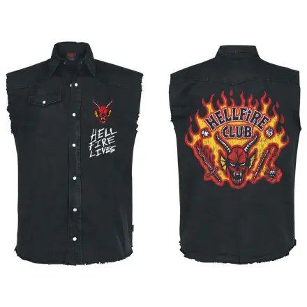 Stranger Things Work Shirt Hellfire Distressed product photo