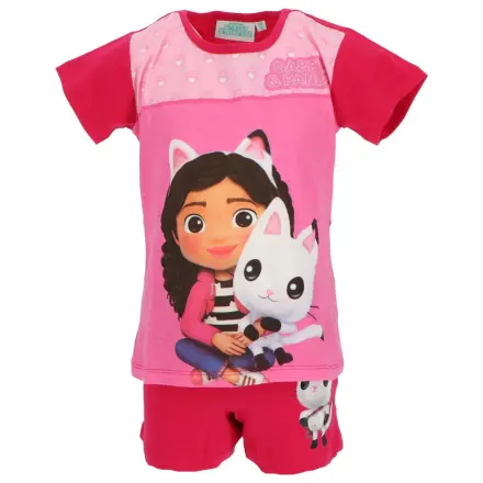 Gabi's Dollhouse Pandy Paws Pink Kids Short Pajamas  product photo