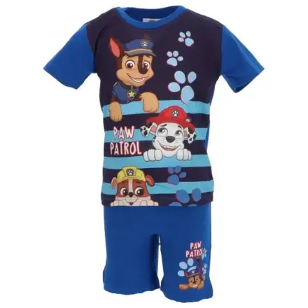 Paw Patrol Happy Stripes Blue Children's Short Pyjamas  product photo