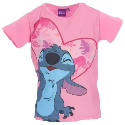 Stitch Fun Light Pink Kids Short-Sleeved T-shirt product photo