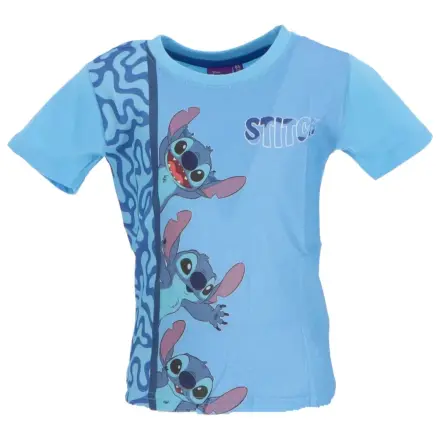 Stitch Loving Look Light Blue kids short t-shirt, top product photo