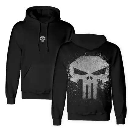 Punisher Hooded Sweater Skull With Metallic Ink termékfotója