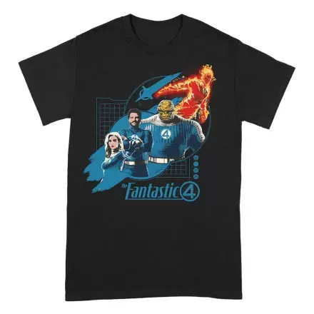 Fantastic Four T-Shirt Group Grid Blue product photo