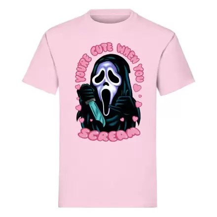 Scream T-Shirt Ghost Face You're Cute when you Scream  product photo