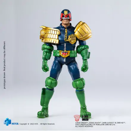 2000 AD Exquisite Mini Action Figure 1/18 Judge Dredd Gaze Into The Fist of Dredd 10 cm termékfotója