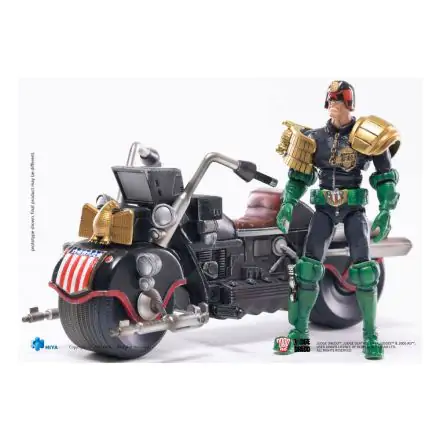 2000 AD Exquisite Mini Action Figure 1/18 Judge Dredd & Lawmaster MK 2 Set 10 cm termékfotója