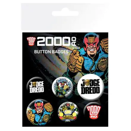 2000 AD Judge Dredd badge pack product photo