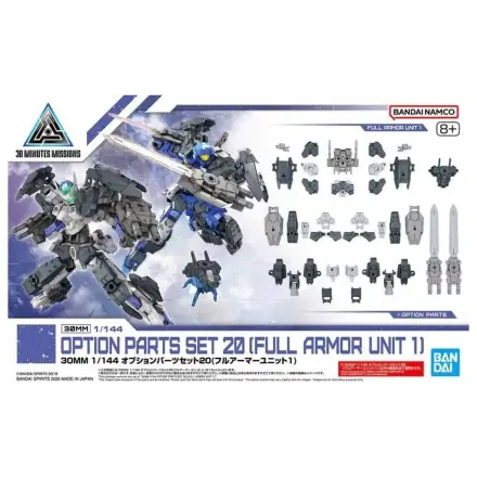 30MM 1/144 Option Parts Set 20 (Full Armor Unit 1) Model Kit product photo