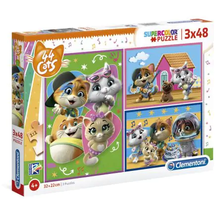 44 Cats puzzle 3x48pcs product photo